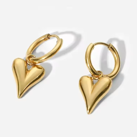 Orecchini Hoop Heart