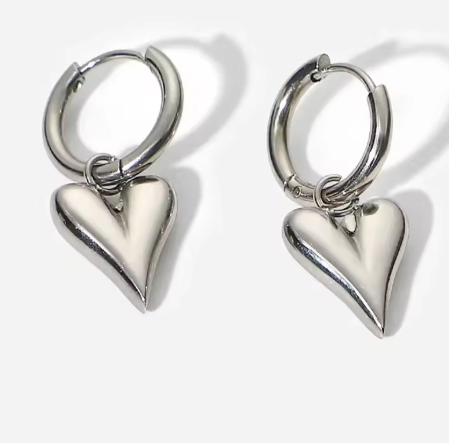 Orecchini Hoop Heart